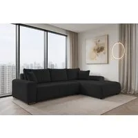storez24 Ecksofa Soffe, mit Bettkasten und Schlaffunktion, Cordstoff, L-Form, bequem