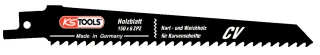 KS Tools Säbelsägeblatt Kurvenschnitt, CV, 150mm, 4,2mm, 5er Pack - 129.4011