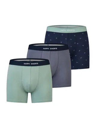 Happy Shorts Herren Trunk JerseyUnterhose, Unterwäsche, Boxer Trunk