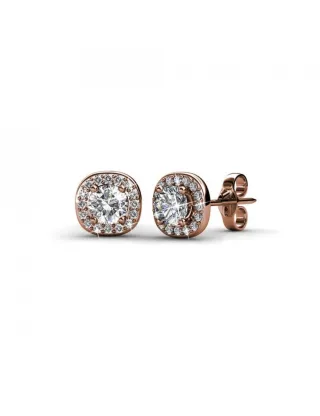 Cushy Ohrringe - Rose Gold und Kristall