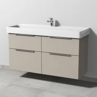 Sanipa 3way Waschtischunterbau zu Laufen Pro S Waschtisch mit 4 Auszügen, Kaschmir-Matt UP7861U