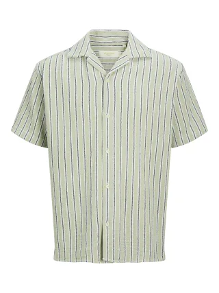 JACK&JONES - JJECOBA STRIPE RESORT SHIRT SS SN - Gr. - M