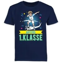 Shirtracer T-Shirt Aufstieg 1. Klasse Junge Dabbing Einschulung Junge Schulanfang Geschenke