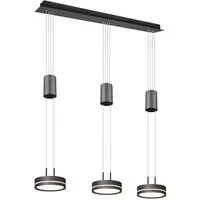 TRIO Leuchten LED Pendelleuchte, Dimmfunktion, LED fest integriert, warmweiß, Esstisch-Lampe hängend, stufenlos höhenverstellbar, Breite 85cm