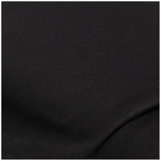 Baumwoll-Jersey Uni mit Elasthan, schwarz