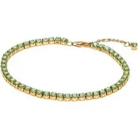 Pandora Tennisarmband Damen-TennisHellgrün Goldfarben