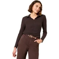 Friends Like These Hemdbluse Friends Like These Henley-Oberteil in Knitteroptik (1-tlg)