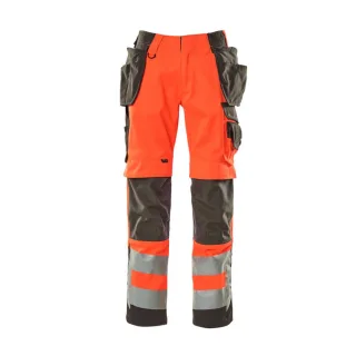 MASCOT Wigan Hose mit Hängetaschen SAFE SUPREME Hi-vis Rot / Dunkelanthrazit 64 - 15531-860-22218-82C64