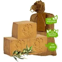 Sibastore Seifen-Set Aleppo-seife Naturseife Bio Duschseife Seife Beauty Körperpflege, 3-tlg., Anti-Aging, volumenverstärkend, lang anhaltend, feuchtigkeitsspendend.