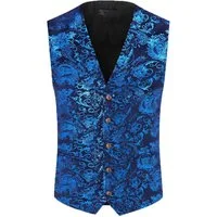 Allthemen Anzugweste Elegante Jacquard Anzugweste für Hochzeit und Party