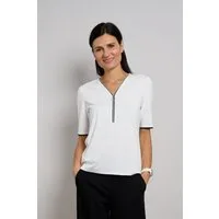 Seidel Moden V-Shirt mit Reißverschluss am Kragen - MADE IN GERMANY