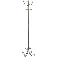 HAKU Garderobenständer Kleiderständer, Standgarderobe, freiform - aus Metall Anthrazit - Ø/H 46/180 cm