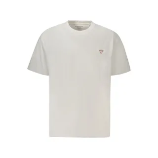 Guess Jeans Bianco Herren-T-Shirt aus Bio-Baumwolle