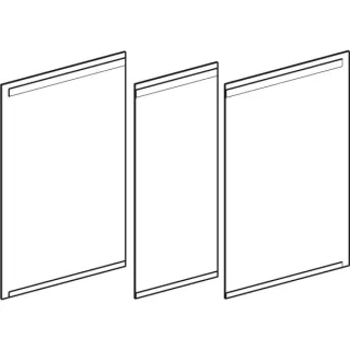 Geberit Spiegeltüren Set, Option Spiegelschrank, Modell 800320, 595345000 595345000