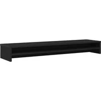 vidaXL Monitorständer Monitorständer Schwarze Eiche 100 x 24 x 13 cm Holzwerkstoff, (1-tlg)