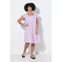 Angel of Style Jerseykleid Musselinkleid Carree-Ausschnitt Volants