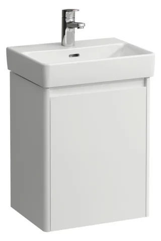 LAUFEN Waschtischunterschrank BASE 2.0 320x422x515 1 Tür links m. Griffmulde f.WT H815961 weiß matt, H4112211082601