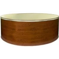 Waterman Rundpool Stahlwandpool rund 350x120 cm, Stahl 0,4 mm Holzop (1-tlg), verzinkte Stahlwand