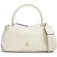 Tommy Hilfiger Henkeltasche TH LOGOTAPE MINI SATCHEL, Damen Handtasche, Umhängetasche mit goldfarbenen Details