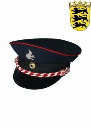 Feuerwehr Dienstmütze BaWü | Größe 52-64 | Schirmmütze | Landeswappen Baden-Württemberg