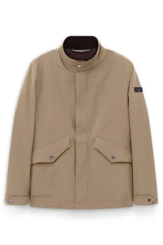Bugatti Herren Übergangsjacke wasserabweisend mit Cord-Details