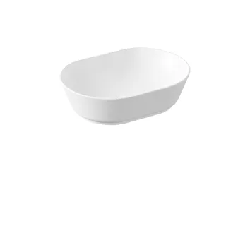 VitrA Geo Aufsatzschale oval 55 x 40 cm ohne Hahnloch ohne Überlaufloch Edelweiß,7427B001-0016 7427B001-0016