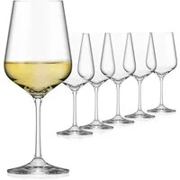 SAHM Weißweinglas Weingläser Weisswein Set 6 Stk - Weissweingläser 360ml, Edles Glas, 100% recycelbar