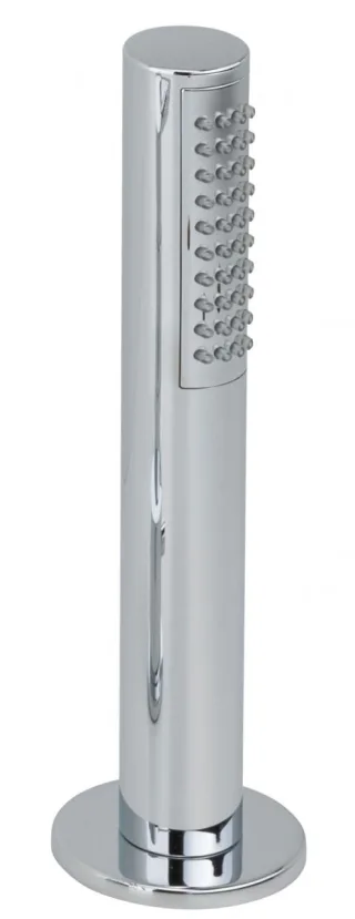 Herzbach Living Schlauchbrausegarnitur, Messing-Stabhandbrause rund chrom , 11.225600.1.01 11.225600.1.01