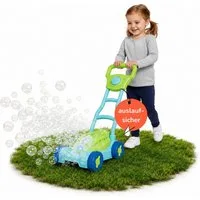 alldoro Seifenblasenspielzeug Seifenblasen-Rasenmäher für Kinder, auslaufsicherer Seifenblasentank, 160 ml Seifenblasenflüssigkeit, Licht & Hupe