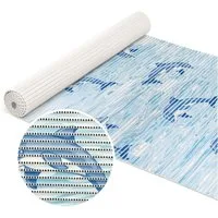 ANRO Schaum-Badematte Antirutschmatte Weichschaummatte Badezimmer Entspannung, Höhe 5 mm, wasserdurchlässig, pflegeleicht, Rillen, rutschhemmend, Drainage Effekt, strapazierfähig, Praktisch, Weich, Rutschhemmend, Schnelltrockend, mit Drainagelöchern,