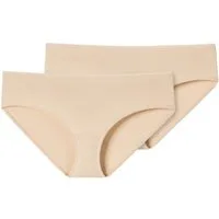 Schiesser Hipster 2er Pack 95/5 Organic (Spar-Set, 2-St) Hipster - Baumwolle - Besonders flache Nähte und supersofter Bund 