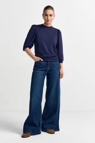 Rich & Royal - Puff Sleeve midnight blue - Gr. - XS
