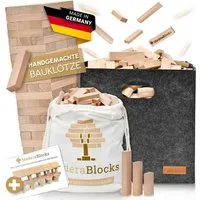 MaderaBlocks 200-1.600 Holzbausteine Natur 100% Made in DE Bauklötze Holz Bausteine Spielbauklötze, Baumpflanzung - Made in Germany (Ravensburg)