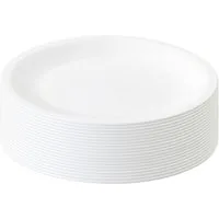 Engelland Plastikteller Wiederverwendbare Kunststoffteller, flach, BPA-frei, Ø 23,5 cm, (20 St), bruchfest, Mehrweg, mikrowellen- & spülmaschinenfest, Camping, Party