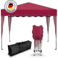 Kronenburg Faltpavillon 3x3 m wasserdicht - Gartenpavillon, Partyzelt stabil, UV-Schutz 50+, mit 0 Seitenteilen, Wetterfester Schutz, Leichter Aufbau, Inklusive Tragetasche & Zubehör