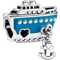Pandora Charm-Einhänger 792198C01, Schiff, Reisen, Kreuzfahrt, Blau