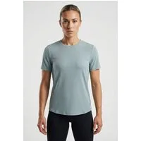Skechers Funktionsshirt GOWALK LUXE RIB TEE strukturiertes Kurzarm-T-Shirt, mit Rundhalsausschnitt