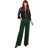 Love & Roses Stoffhose Love & Roses Hose mit weitem Bein, Kurzgröße (1-tlg)