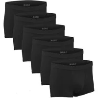 NAHLE Boxershorts Herren Unterhosen Männer Retroshorts (6-St., 6er Pack) aus Baumwolle, elastischer weicher Webbund