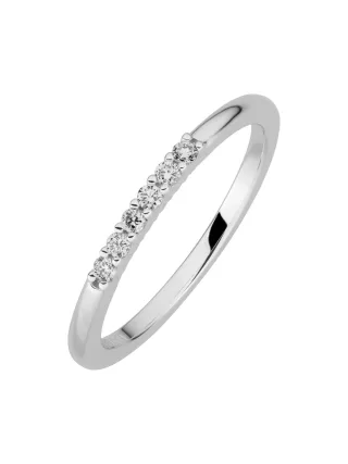 Lyomi Ring 585/- Weißgold 6 synth. Diam. 0,11ct.