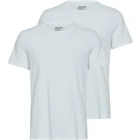 Blend T-Shirt (Packung, 2-tlg) mit Rundhalsausschnitt, im Basic-Stil, aus Baumwollmischung