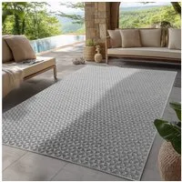 SIMPEX24 Outdoorteppich Boho Design, Rechteckig, Höhe: 5 mm, Outdoor Teppich Wetterfest Modern Wohnzimmer Küchen Terrasse Balkon