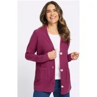 Sieh an! Strickjacke Cardigan Langarm Rippoptik, Jersey