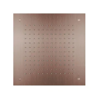 Herzbach spa ix pvd Deckeneinbau-Regenbrause 380 eckig copper, Copper Steel, 21.638000.2.39 21.638000.2.39