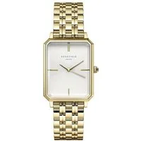 ROSEFIELD Quarzuhr OCWSG-O40, Damenuhr Octagon Goldfarben Medium