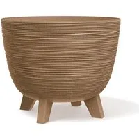 Prosperplast Blumentopf, Schale mit Füßen Furu ECO Wood-Naturo