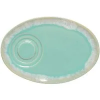 Costa Nova Untertasse Oval, Grespresso Aqua, Costa Nova, (1 St), 19,7 x 13,5 cm