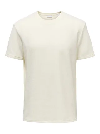only & sons - T-Shirt - Onstrey weiß - Gr. - L