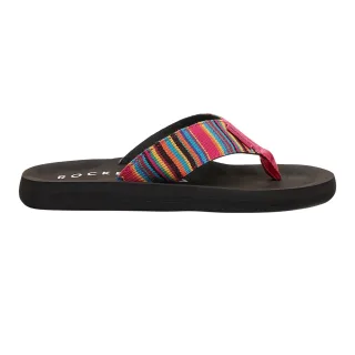 Rocket Dog - "Adios Dexter" Flipflops für Damen, Baumwolle, flach geformter Absatz (Pink)