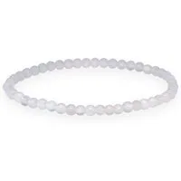 Lebensquelle Plus Armband Regenbogen-Mondstein Mini-Kugelarmband, 4 mm